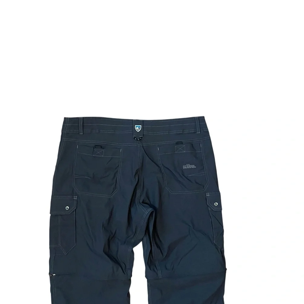 KUHL Renegade Convertible Cargo Pants OG Design Stealth Zippers Snap Cuffs 38x32
